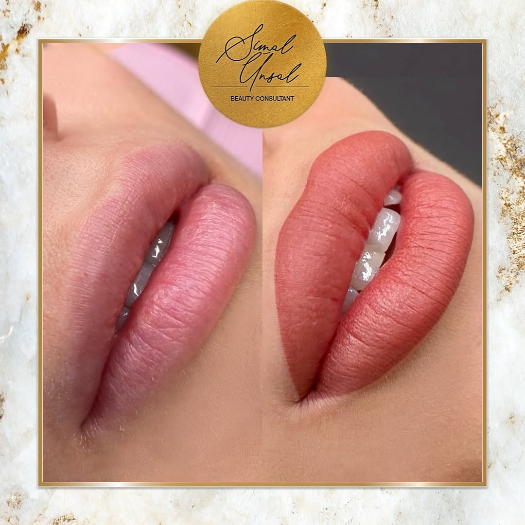 dudak renklendirme işlemi